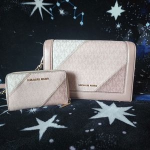 Michael Kors shoulder bag and matching wallet